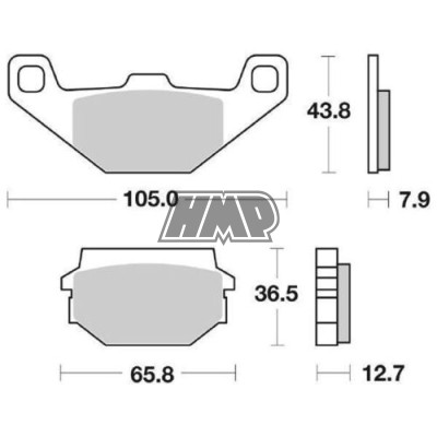 Pastilhas travão SYM HUSKY 125 / 150 / 150HF - SBS